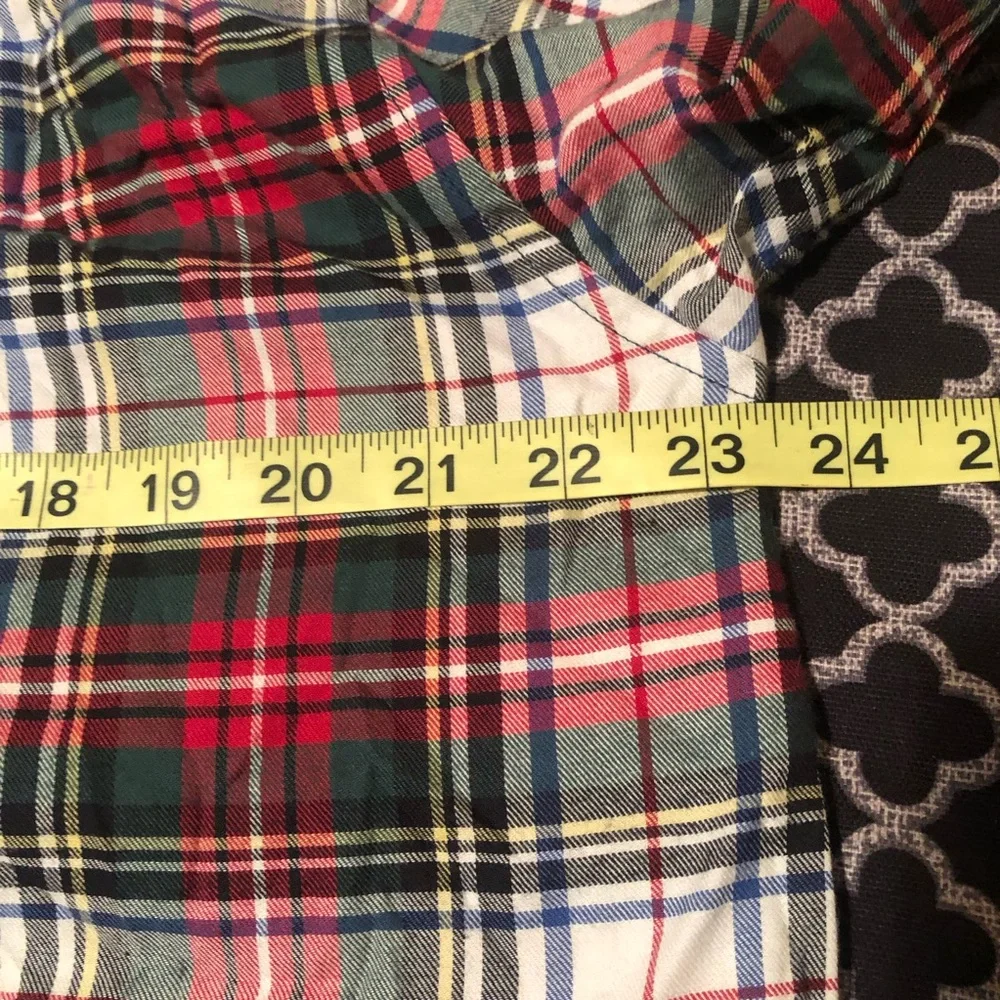Polo Ralph Lauren Men's Red Plaid Sleep Shirt Pajama Top Size Medium Z16